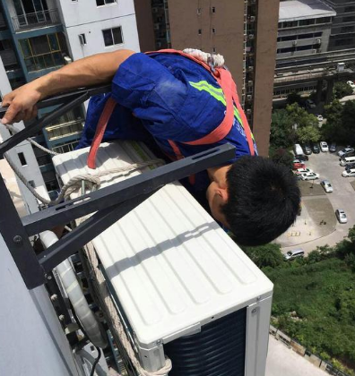 不可自行嘗試空調(diào)外機(jī)的安裝
